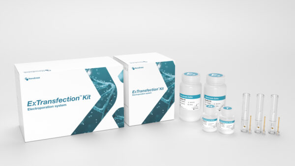 Pełny zestaw ExTransfection Kit 100 μL EXT10096K z końcówkami, probówkami i buforami