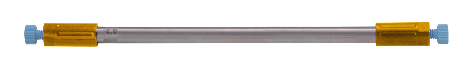 Widok kolumny analitycznej CHROMSHELL, dedykowanej do zaawansowanych systemów HPLC.